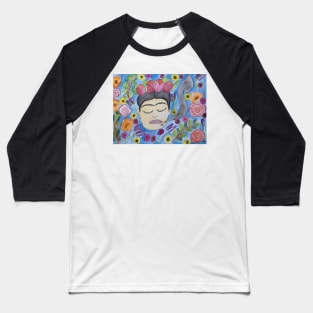 Smoking Frida Baseball T-Shirt